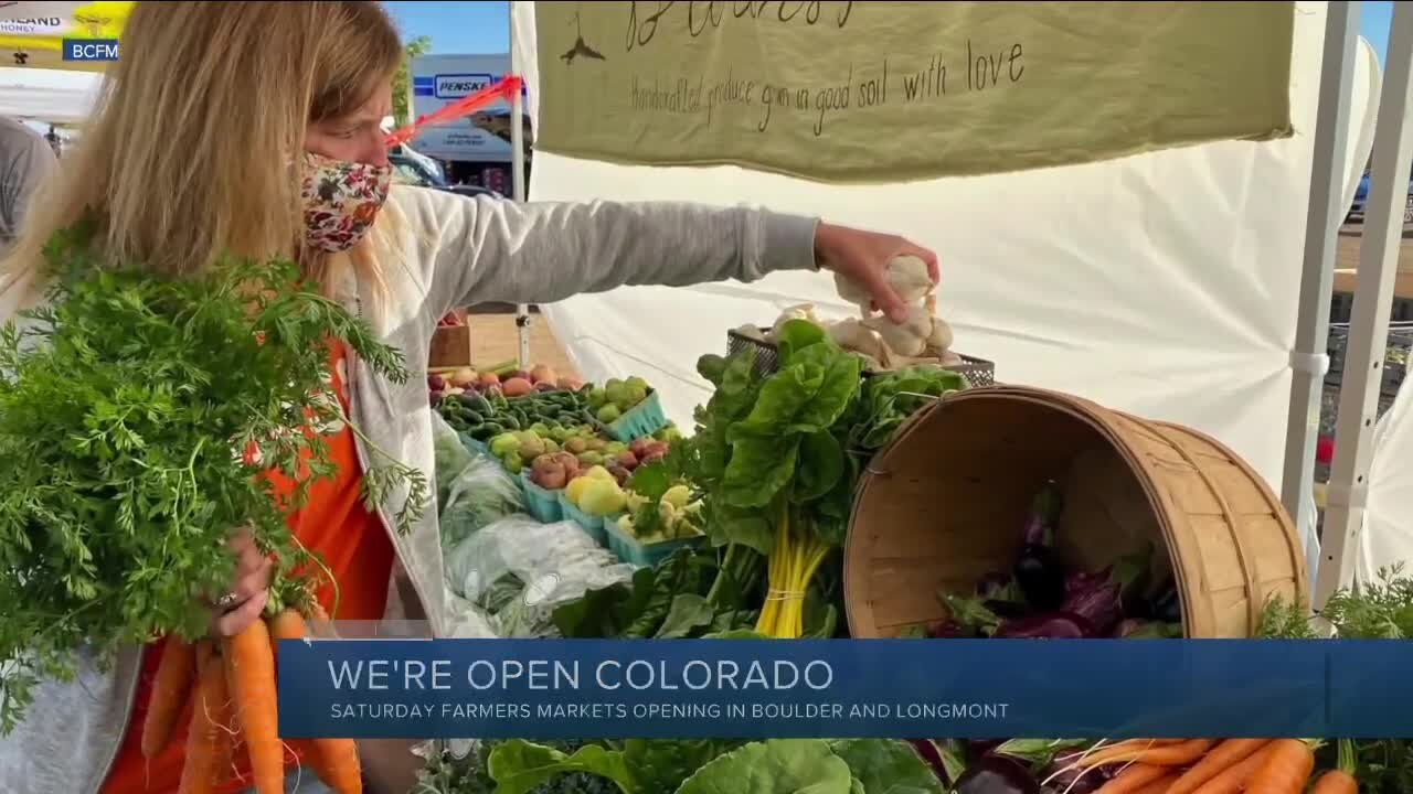 Boulder Co. Farmers Markets start reopening