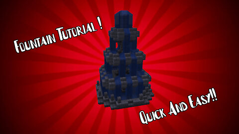 Minecraft Fountain Tutorial