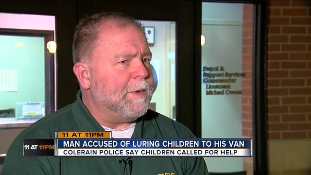 Police: Colerain man tried to entice children into van