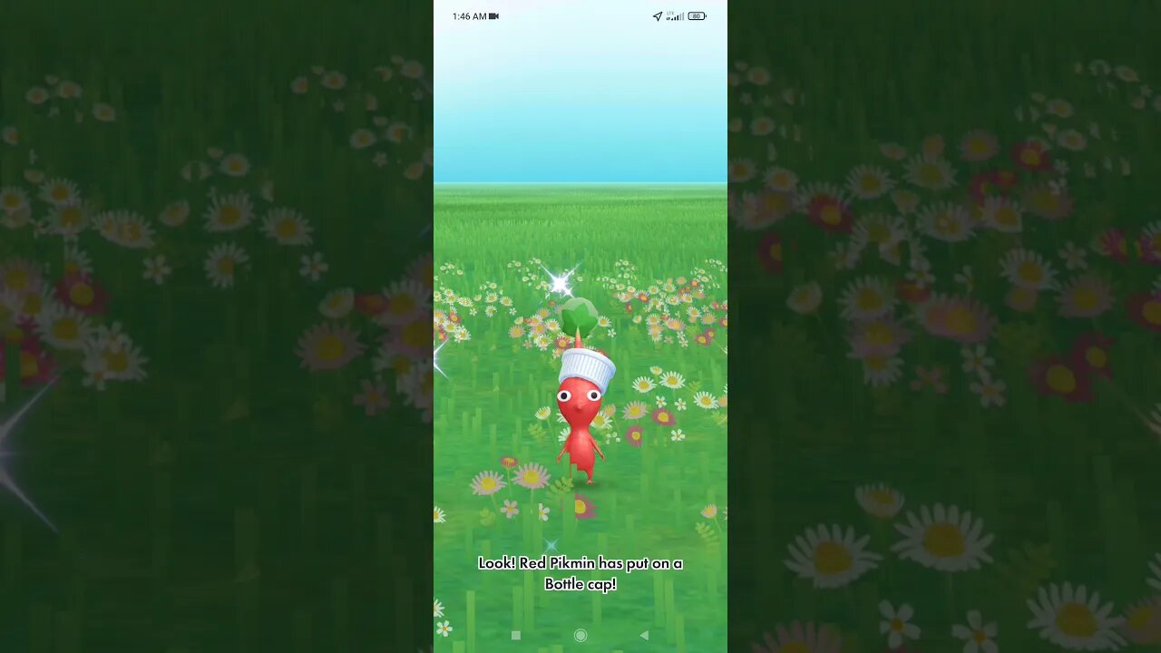 Pikmin Bloom-Red Pikmin With Bottle Cap