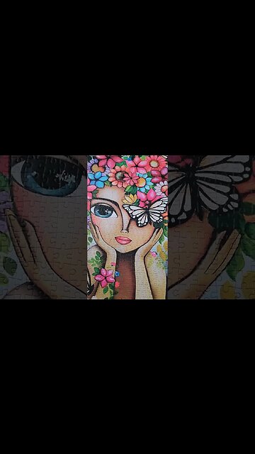 This puzzle is sooo beautiful! #puzzle #flowers #shorts #satisfying