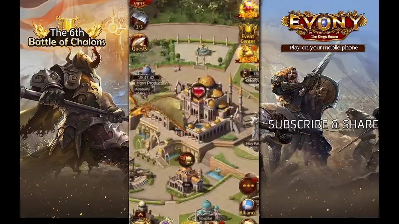 Evony - Chalons Season 6th, DTN vs HEL vs OOP vs WLF 4/8/2023