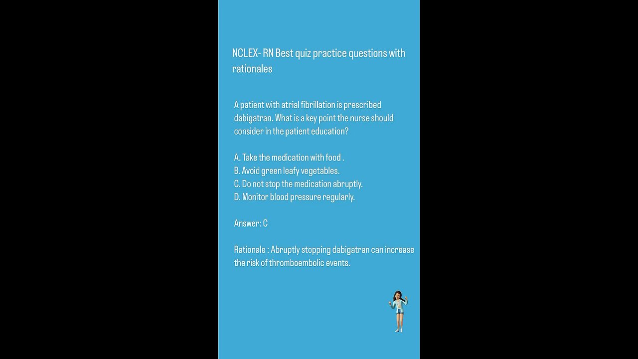 NCLEX-RN Best quiz practice questions with rationals (Cardiovascular-2)