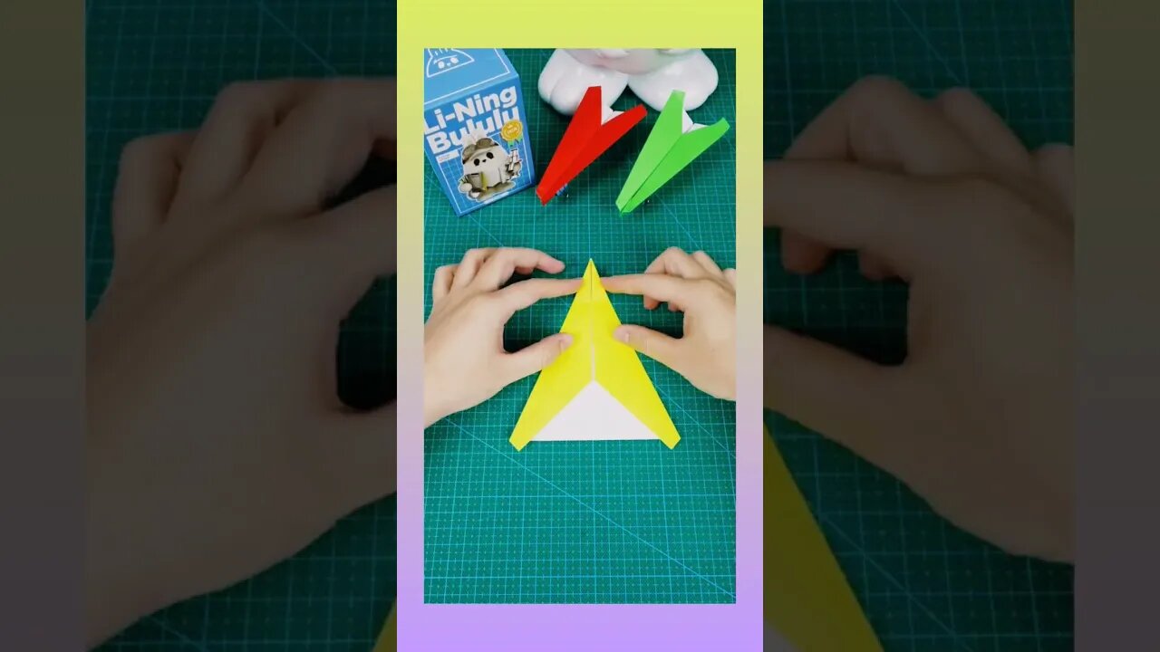 kreatif membuat pesawat terbang dari kertas origami #origami #origamitutorial #origamicraft