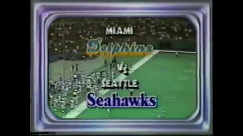 1987-10-04 Miami Dolphins vs Seattle Seahawks