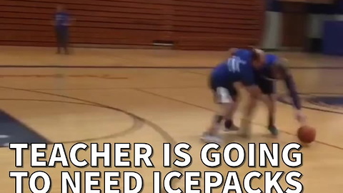 Teacher Is Going To Need Icepacks After Trying To Guard Student