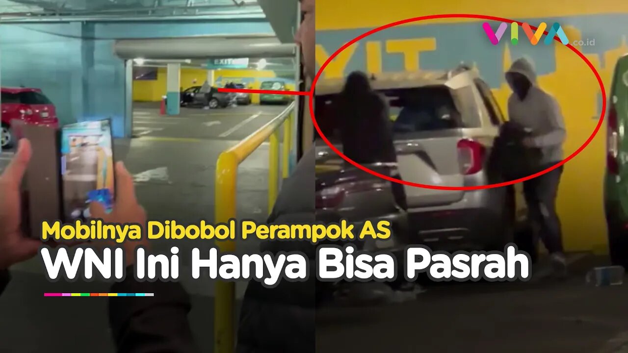 DETIK-DETIK WNI Pasrah Mobilnya Dibobol Perampok AS