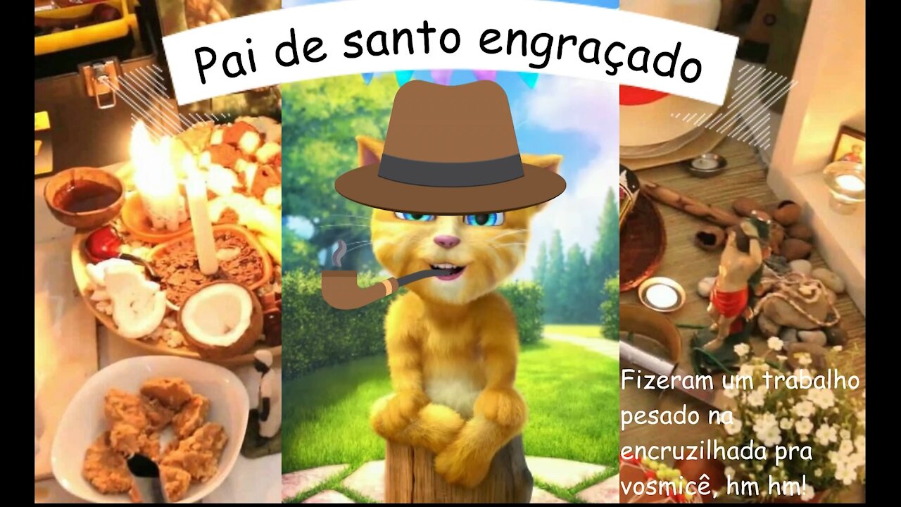 Pai de santo engraçado: Fizeram um trabalho pesado na encruzilhada pra vosmicê! [Frases e Poemas]