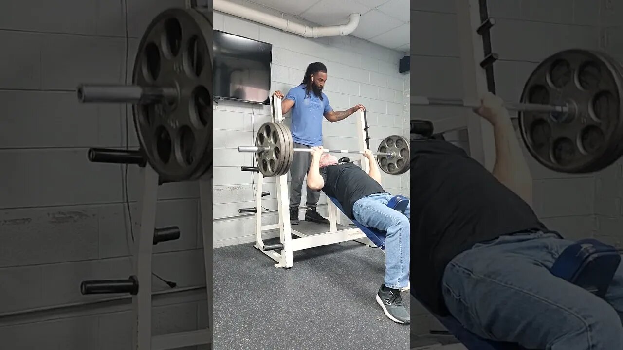 315lbs x 2 reps, Incline Bench, Crazy 🤪 old man