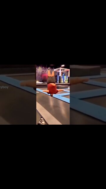 Big Guy VS Trampoline! #shorts #entertainment