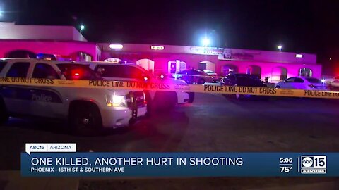 1 dead, 1 injured following shooting near Southern Avenue and 16th Street