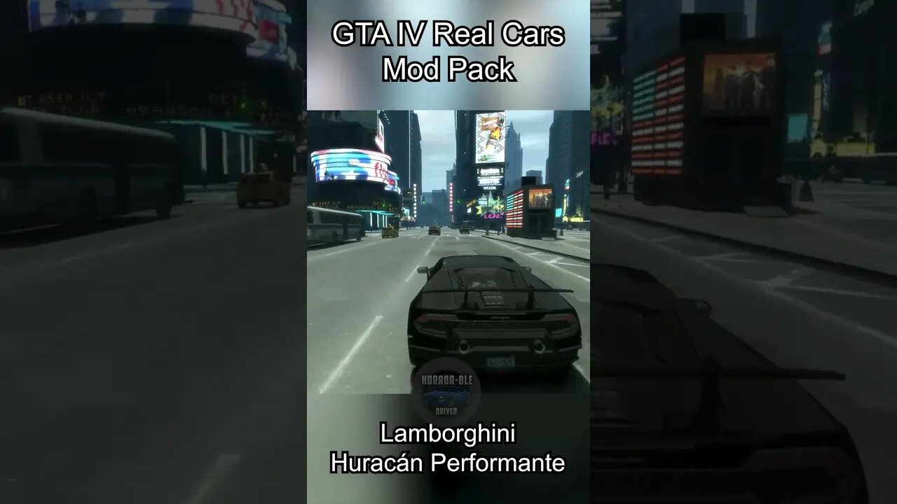 GTA IV Real Cars Mod - Lamborghini Huracán Performante #shorts