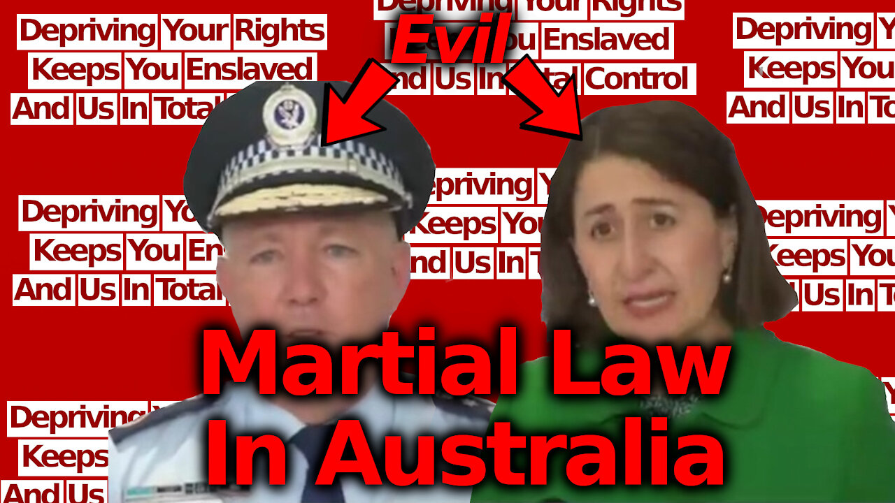 EVIL TYRANTS: Martial Law Intensifies To Fever Pitch In Australia. Crippling Fines Threatened, ADF