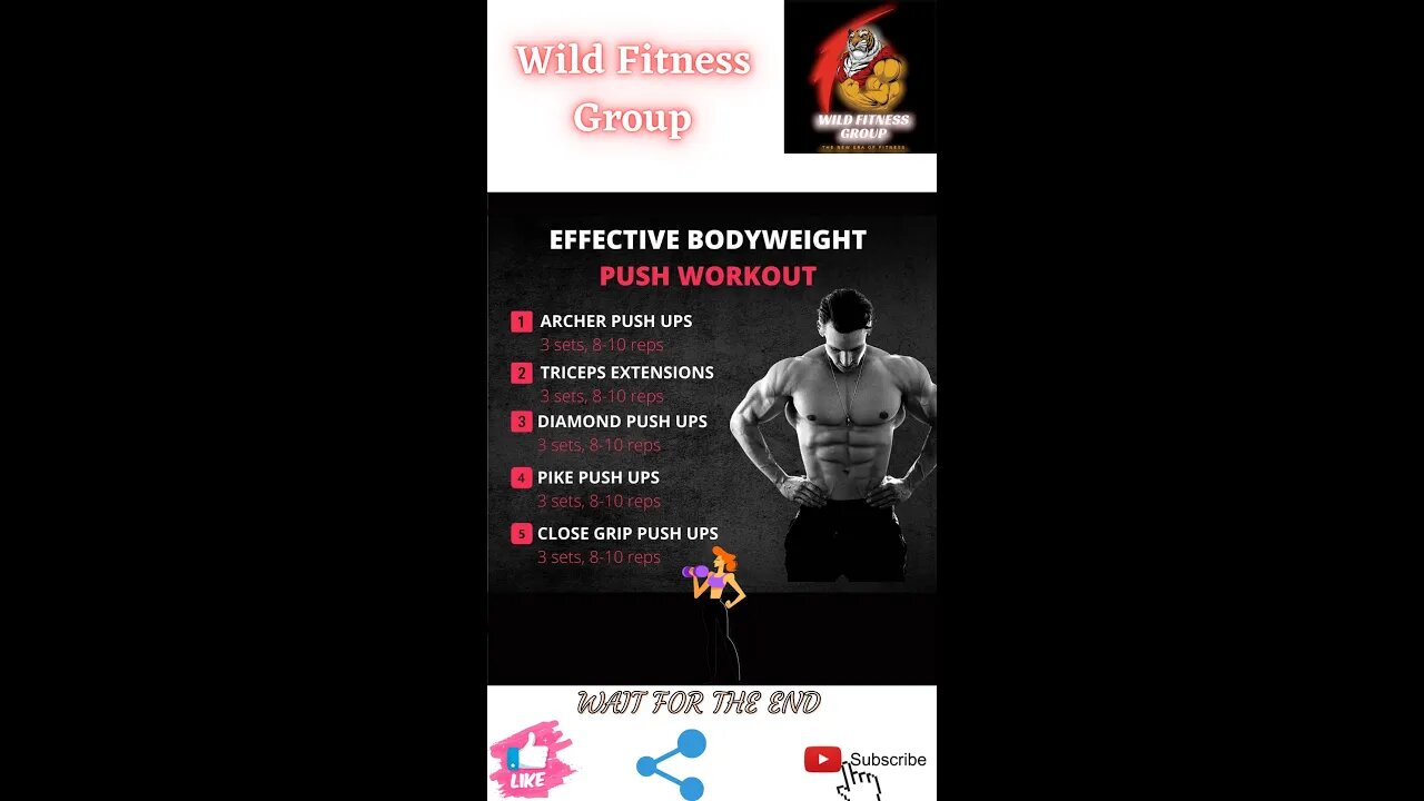 🔥Effective bodyweight push workout🔥#shorts🔥#fitnessshorts🔥#wildfitnessgroup🔥23 march 2022🔥