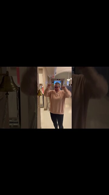 Wifey beating cancer and ringing that bell!!! #survivor #cancersurvivor #ivfjourney