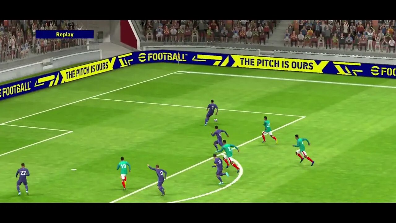 eFootball™ MEX VS ARG De Paul Cross turned into goal👀