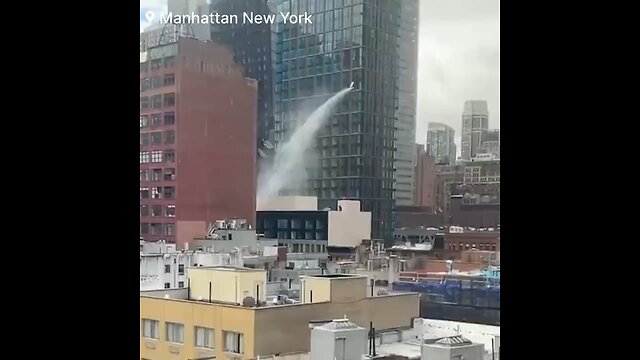 Building gushing from high rise floor!