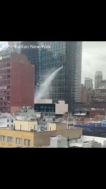 Building gushing from high rise floor!