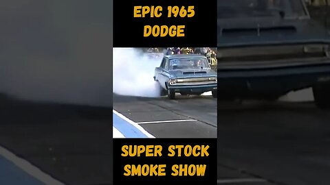 Epic 1965 Super Stock Dodge Burnout! #shorts