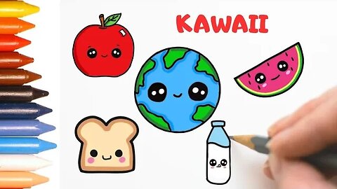 5 DESENHOS FÁCEIS QUE TODO MUNDO CONSEGUE FAZER #desenho #kawaii #desenhofacil