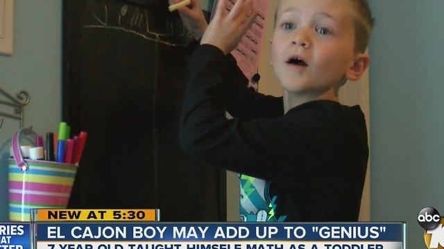 El Cajon boy may add up to "genius"