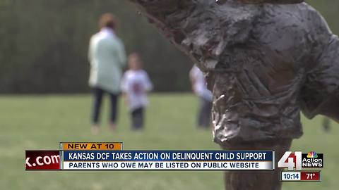 KS to 'shame' people who owe back child support