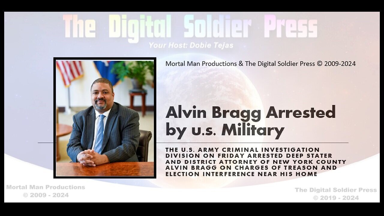 Alvin Bragg Arrested By U.S Military - 10/3/24..