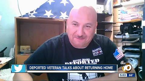Deported veteran talks about returning home