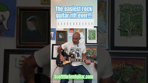 The easiest rock guitar riff ever!!! #easyguitar