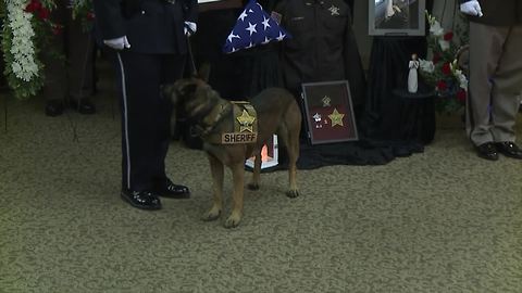 Flag presentation ceremony for Deputy Jacob Pickett