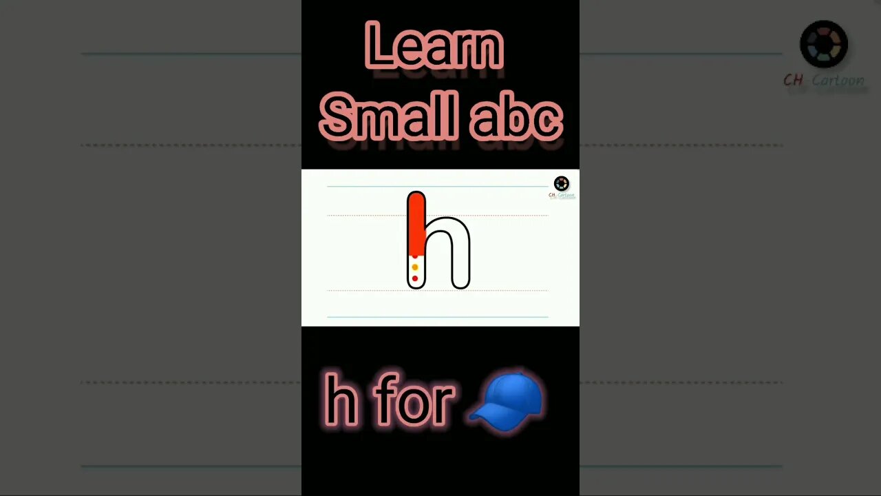 h for hat | learn small abc | short