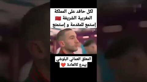 المعلق البلوشي يبدع في مباراة المغرب و رفقاء كورتوا 🇲🇦🇧🇪