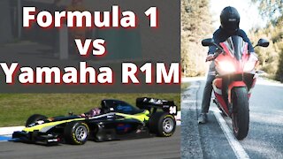 Formula 1 Car vs Yamaha R1M Superbike