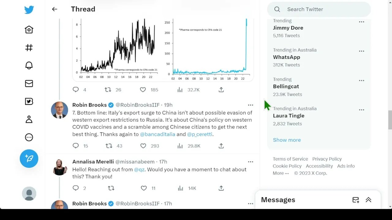 2023 年 2 月意大利對華出口大幅增長，是真的嗎？