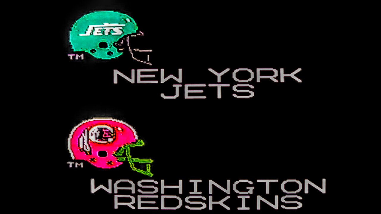 Jets vs Redskins Super Bowl Tecmo nes