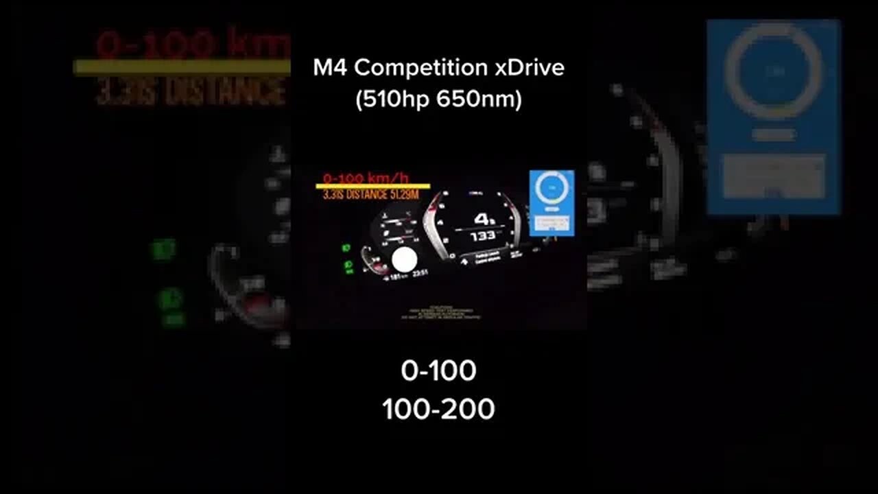 BMW M4 COMPETITION XDRIVE ACCELERATION