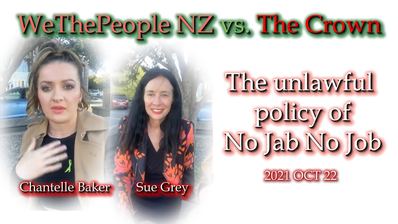 2021 OCT 22 Chantelle Baker debrief on High Court Case from Sue Grey, and reaction to Jacinda today