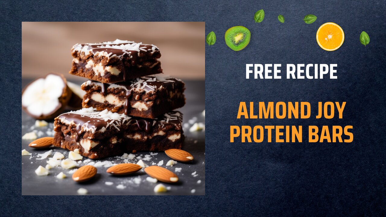 Free Almond Joy Protein Bars Recipe 🥥🍫Free Ebooks +Healing Frequency🎵