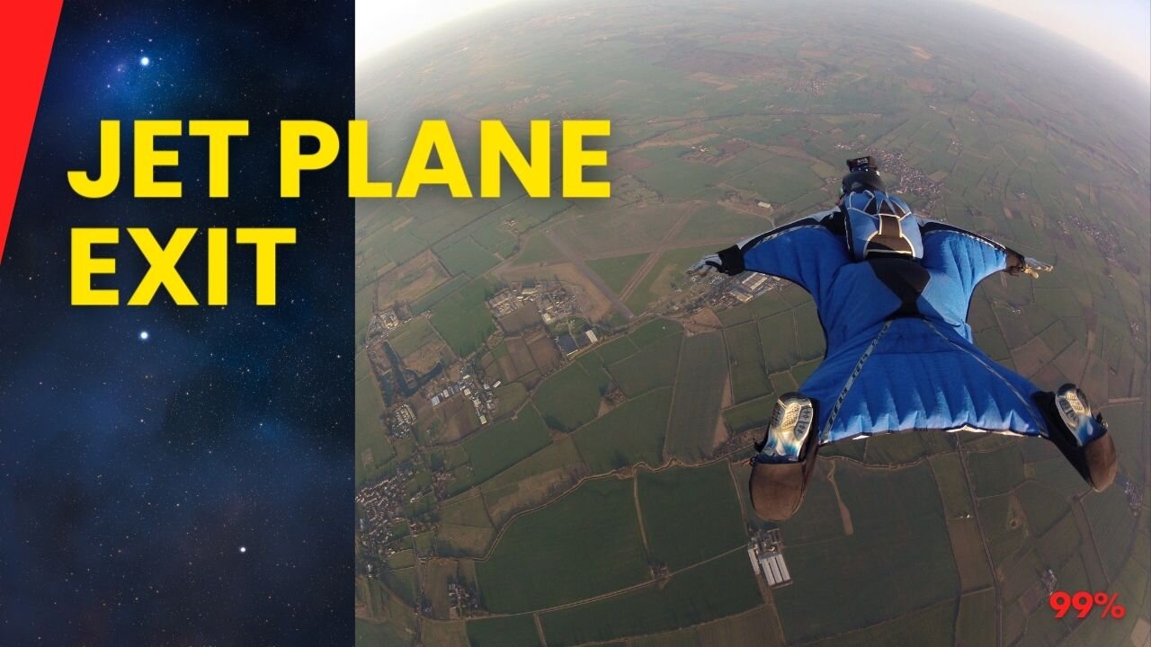 Daring Leap: Wingsuit Flyer Jumps from Moving Passenger Jet!