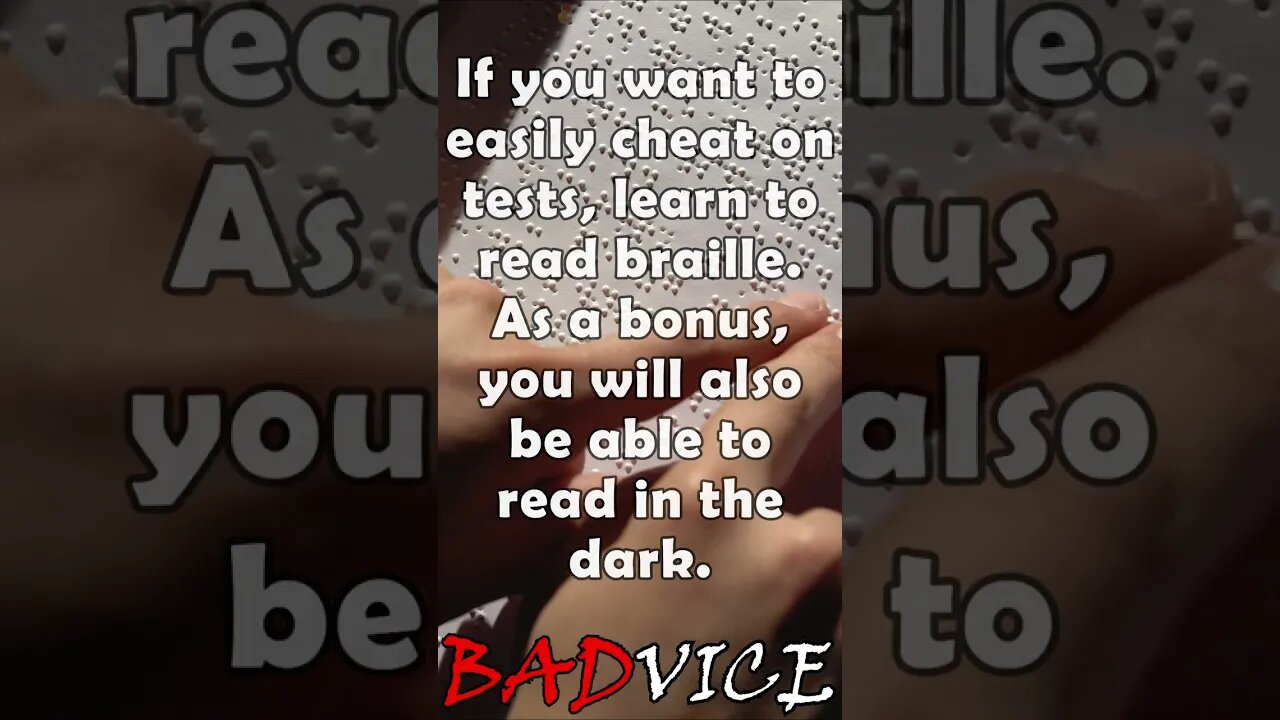 BADVICE: This is how you cheat on tests