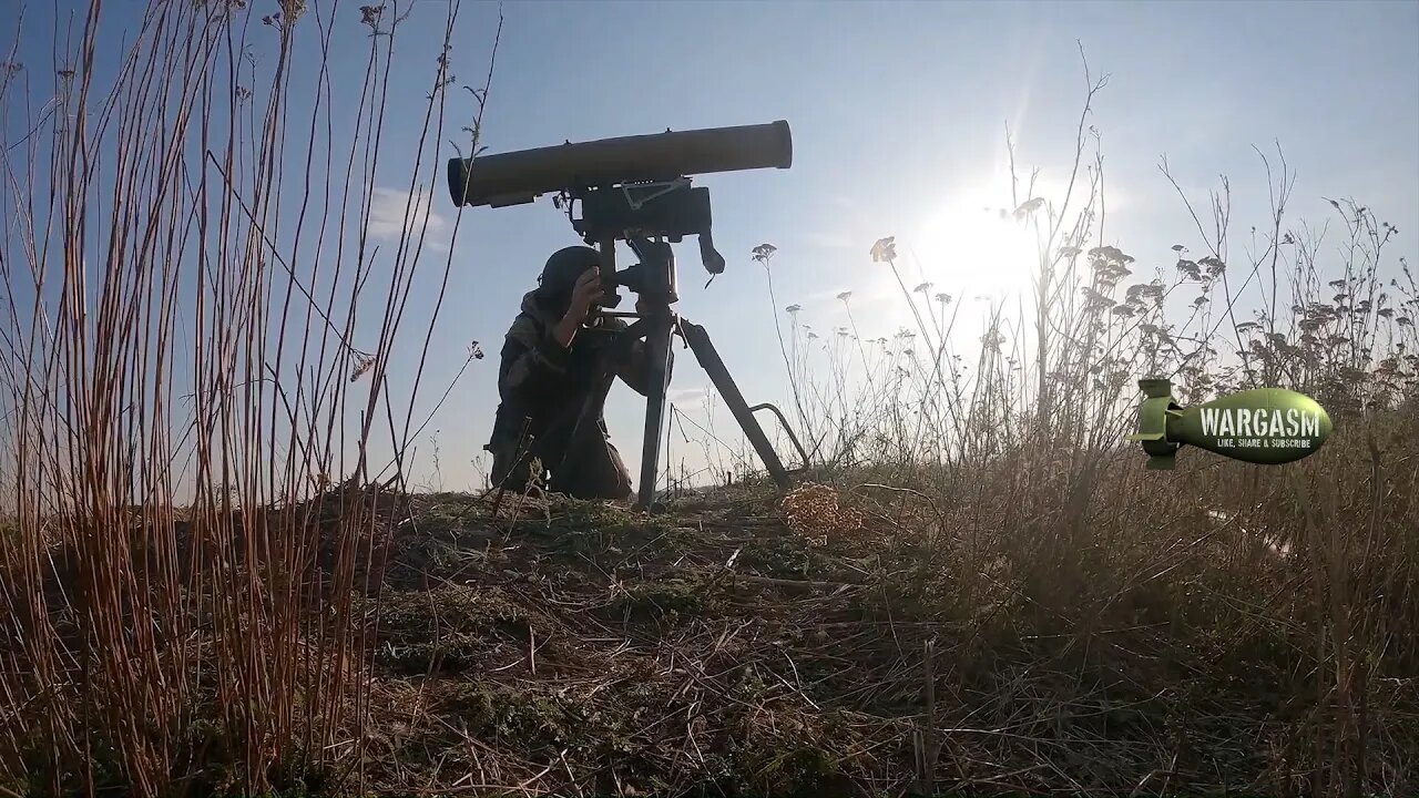 Russian anti-tank guided missile system crews in action