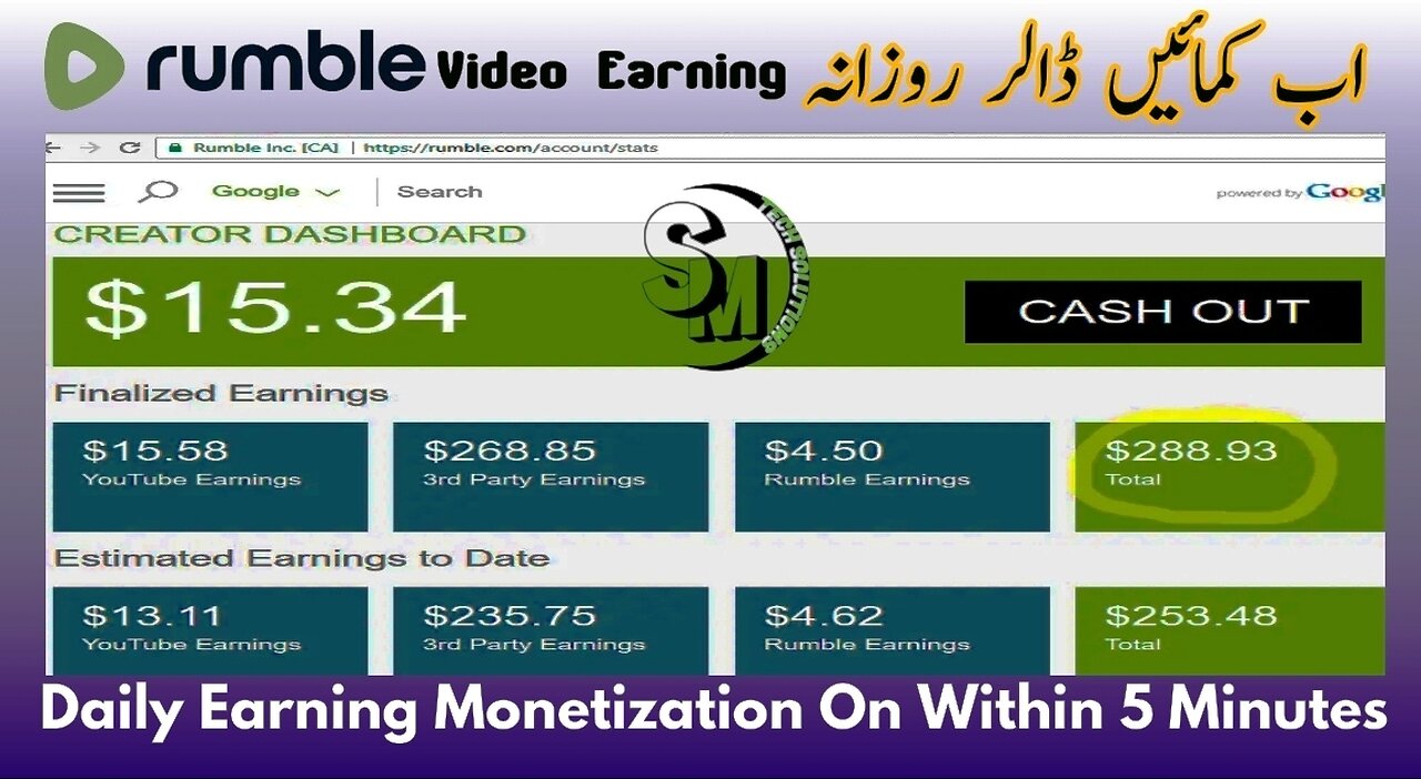 Best Channel Website Rumble Video Earning Plateform