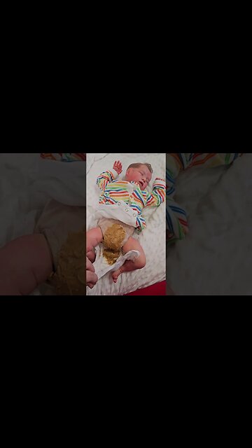 Poop Explosion! Do Reborn Baby Dolls Poop?.