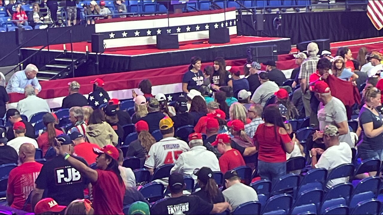 At the Trump rally