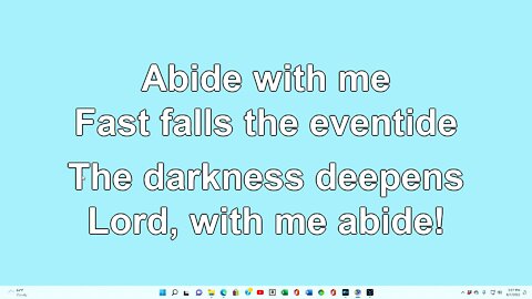 Abide with me Verse 1