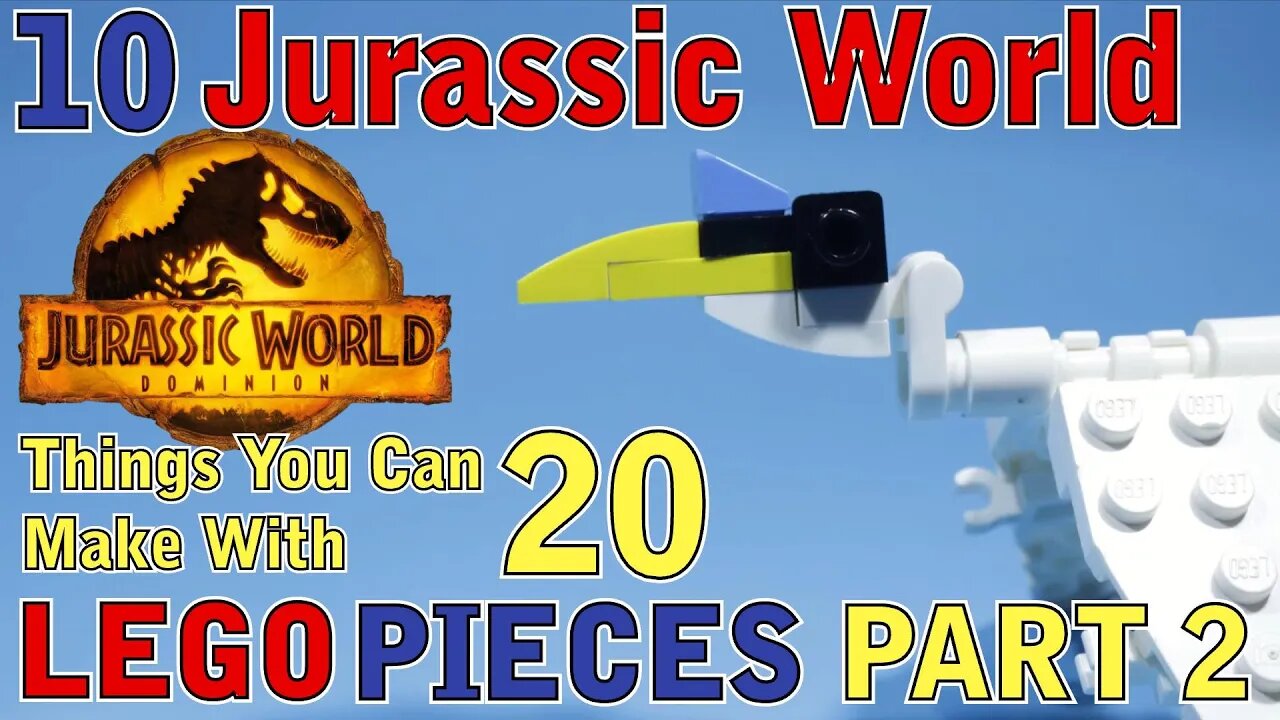10 Jurassic World things you can make with 20 Lego pieces Part 2