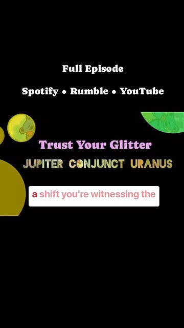 THE POWER OF THE JUPITER URANUS CONJUNCTION ‼️ | Trust Your Glitter Clips