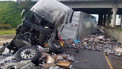 VIDEO: Dashcam video captures deadly semi-truck crash on US 93