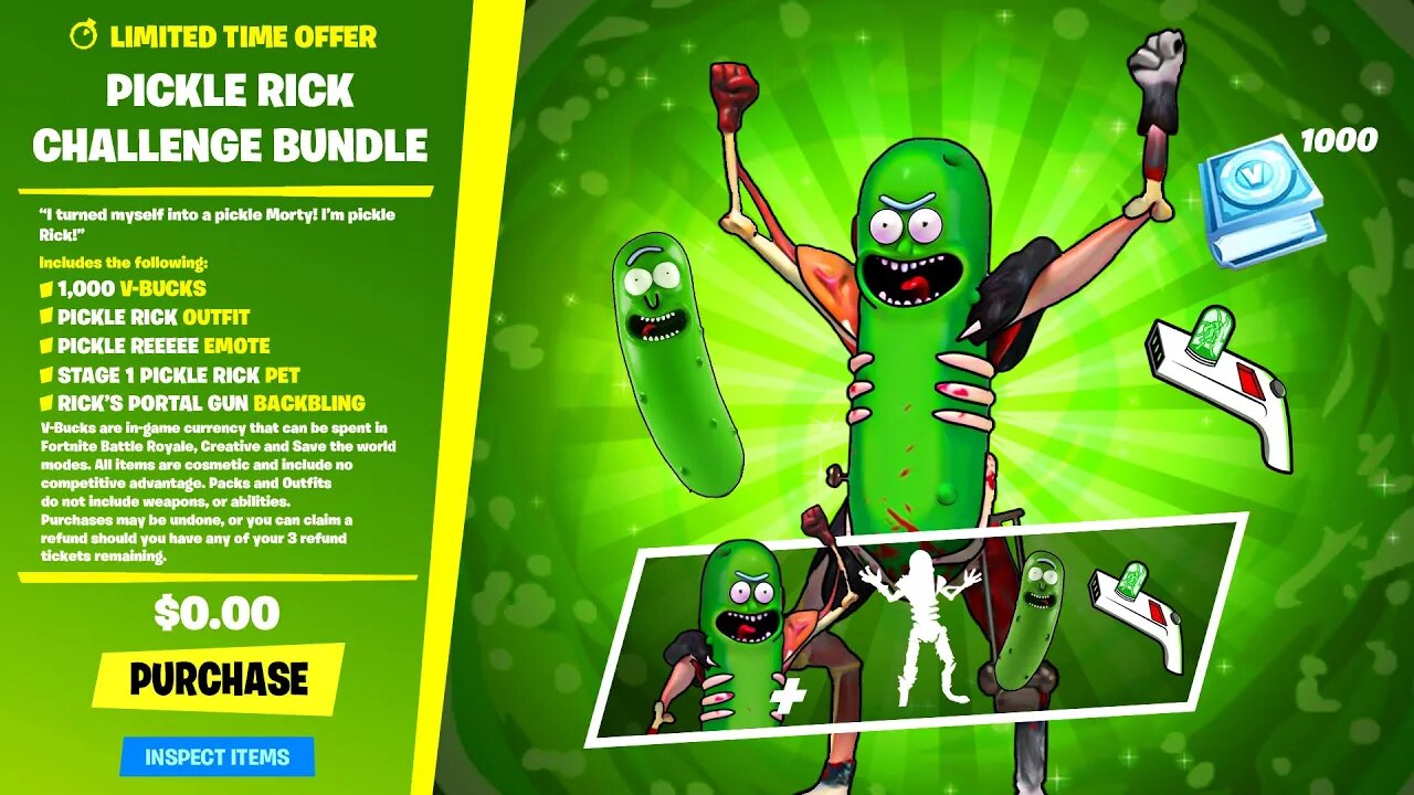 FREE BUNDLE for YOU NOW! (Pickle Rick)