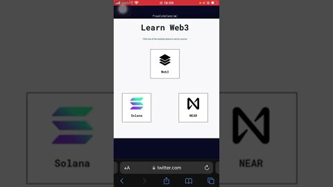 Freecodecamp - You Can Now Learn Web3 Programming Free, Starting With Solana & Near Protocol.